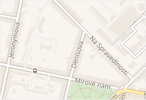 Denisova v obci Písek - mapa ulice
