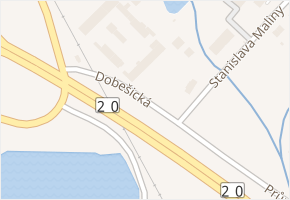 Dobešická v obci Písek - mapa ulice