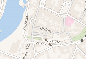 Drlíčov v obci Písek - mapa ulice