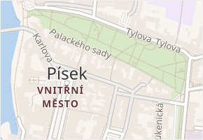 Heydukova v obci Písek - mapa ulice