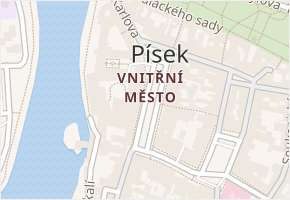 Janotova v obci Písek - mapa ulice