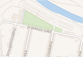 Jiráskovo nábř. v obci Písek - mapa ulice