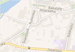 Kocínova v obci Písek - mapa ulice