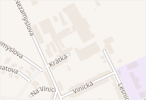 Krátká v obci Písek - mapa ulice