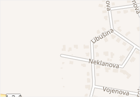 Neklanova v obci Písek - mapa ulice