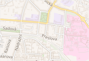 Sovova v obci Písek - mapa ulice