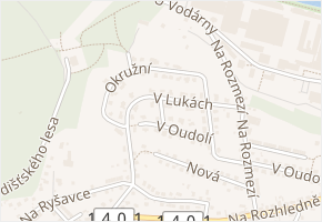 Spojovací v obci Písek - mapa ulice