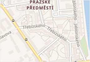 Třebízského v obci Písek - mapa ulice