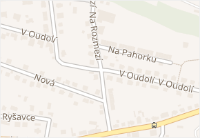 V Oudolí v obci Písek - mapa ulice