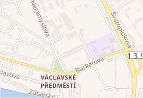 Vinická v obci Písek - mapa ulice