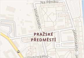 Vladislavova v obci Písek - mapa ulice