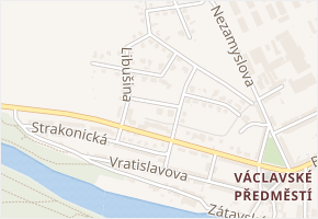 Vojenova v obci Písek - mapa ulice