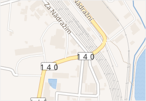 Za Nádražím v obci Písek - mapa ulice