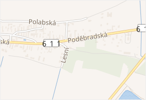 Lesní v obci Písková Lhota - mapa ulice