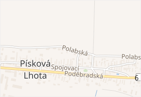 Polabská v obci Písková Lhota - mapa ulice