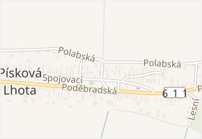 Příčná II v obci Písková Lhota - mapa ulice