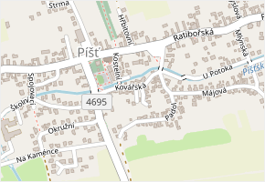 Kovářská v obci Píšť - mapa ulice