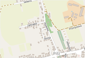Krátká v obci Píšť - mapa ulice