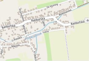 Luční v obci Píšť - mapa ulice