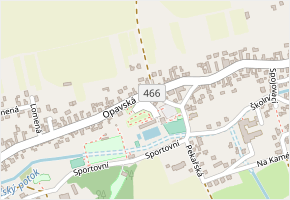Opavská v obci Píšť - mapa ulice
