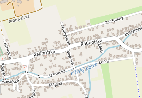 Ratibořská v obci Píšť - mapa ulice