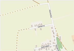 Severní v obci Píšť - mapa ulice