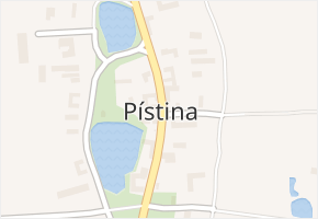 Pístina v obci Pístina - mapa části obce