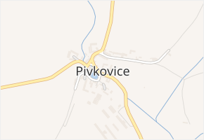 Pivkovice v obci Pivkovice - mapa části obce