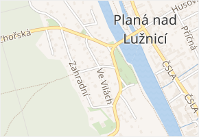 Ve Vilách v obci Planá nad Lužnicí - mapa ulice