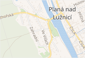 Voborská v obci Planá nad Lužnicí - mapa ulice