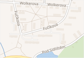 Fučíkova v obci Planá - mapa ulice