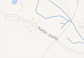 Karlín v obci Planá - mapa ulice