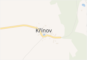 Křínov v obci Planá - mapa části obce