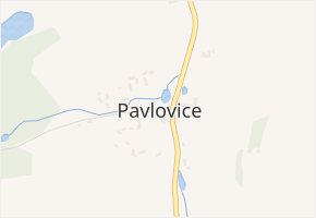 Pavlovice v obci Planá - mapa části obce