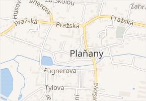 Pode Dvorem v obci Plaňany - mapa ulice