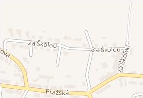 Za Školou v obci Plaňany - mapa ulice