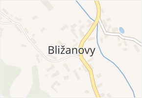 Bližanovy v obci Plánice - mapa části obce