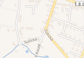 Sušická v obci Plánice - mapa ulice