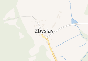 Zbyslav v obci Plánice - mapa části obce