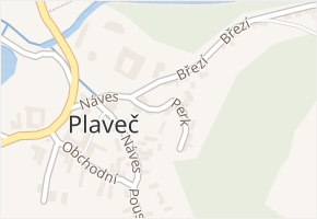 Perk v obci Plaveč - mapa ulice