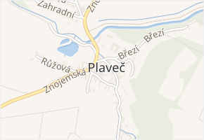 Příční v obci Plaveč - mapa ulice