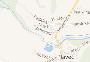 Zahradní v obci Plaveč - mapa ulice