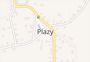 Plazy v obci Plazy - mapa části obce