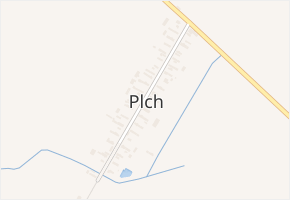 Plch v obci Plch - mapa části obce
