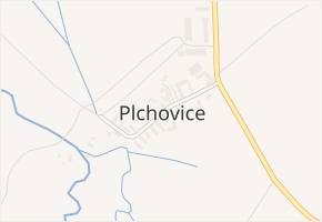 Plchovice v obci Plchovice - mapa části obce