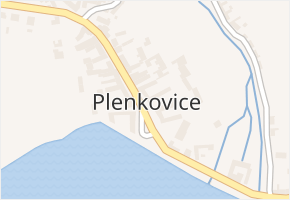 Plenkovice v obci Plenkovice - mapa části obce