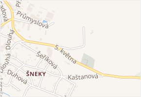 K Zámečku v obci Plesná - mapa ulice