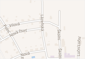 Lázeňská v obci Plesná - mapa ulice