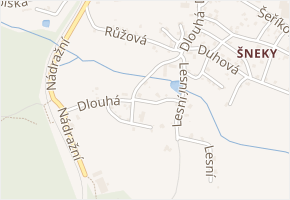 Nad Rybníkem v obci Plesná - mapa ulice