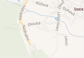 Okrajová v obci Plesná - mapa ulice
